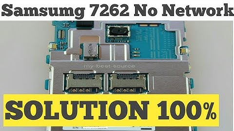 Samsung 7262 Fix No Network problem | Solution |