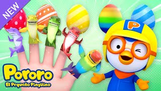 Pororo Familia de Dedos Tiburón Colorido | ¡Aprende Colores con Tiburones! | Canción para Niños