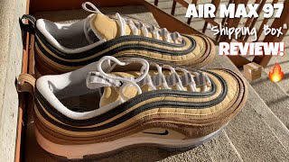 air max 97 shipping box on feet