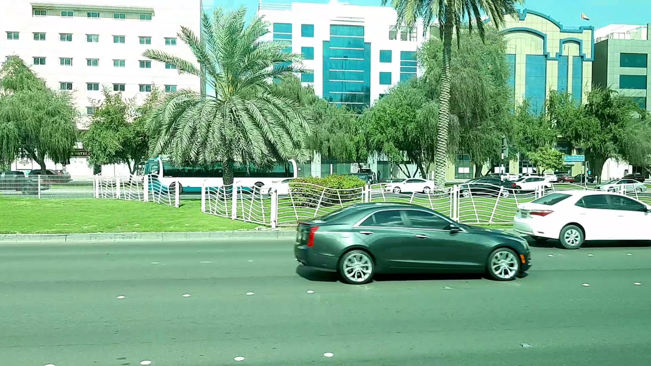 Abu Dhabi Main bus terminal to city view ...Greenery...DJ , SAHOO cinema shooting spot