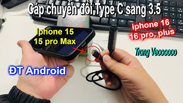 Cáp chuyển đổi Type C sang 3.5 để livestream cho Iphone 15, Iphone 16 và điện thoại android Type C