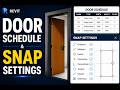 REVIT DOOR SCHEDULE & SNAP SETTINGS | COMPLETE GUIDE