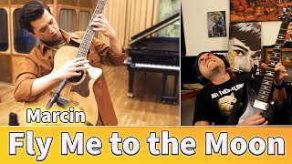 Fly Me To The Moon - Marcin (Live Solo Guitar) Marcin Patrzalek Reaction