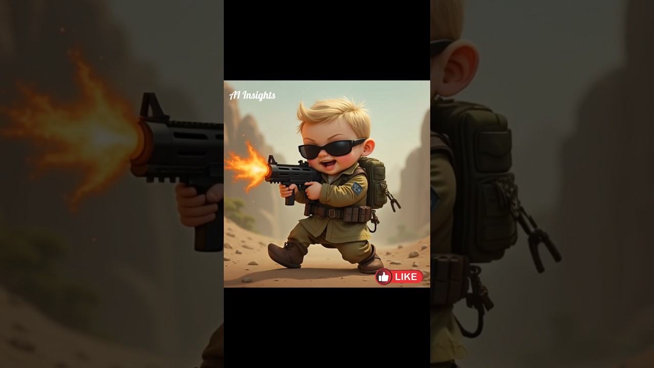 Baby Rambo: Cuteness Overload with Heavy Firepower 