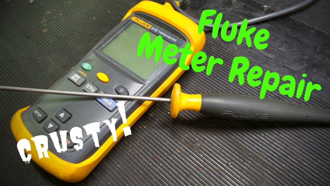 Fluke 51 II Handheld Digital Probe Thermometer Resurrection YouTube