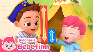 Panjang dan Pendek | Ayo cari kebalikan! | Lagu Anak | Bebefinn Bahasa Indonesia