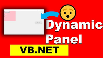 How to get Dynamic Panel in Vb.net | Dynamic Panel in VB.NET | Visual Studio |