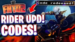 🏍️[UPDATE 31] EVERY LATEST RIDER UPDATE 31 CODES FOR FNTD 2! ROBLOX FIVE NIGHTS TD 2 CODES