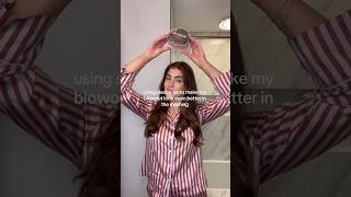 Overnight hair hack for a blowout in the morning #hairhack #beautyhack #heatlesshair #overnighthair