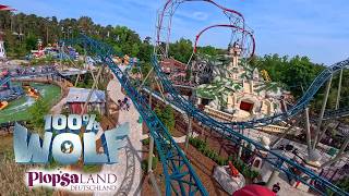 100% Wolf 4K Front Seat POV - Plopsaland Deutschland