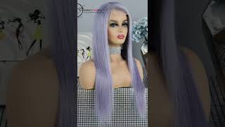 Lavender Hair Wig #hairstyle #humanhair #perfectlacewig #lacewig #beauty #coloredwig