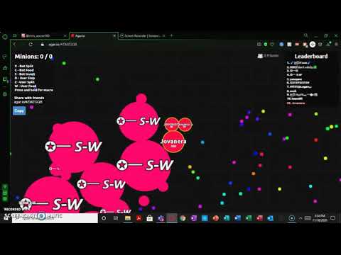 agar.io with christopher so fun