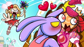 Candy Princess Loolilalu Kissing with JAX -Feat.Miss Delight  - AMAZING DIGITAL CIRCUS ANIMATION