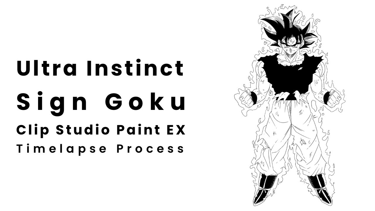 Sketch of Goku Black Ultra Instinct - Fanart [Dragon Ball Super] 