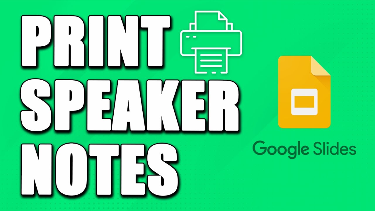 How To Print Google Slides Speaker Notes EASY YouTube How To Print Google Slides Speaker Notes EASY YouTube