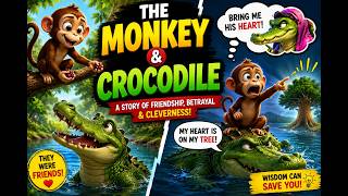 Why Did the Crocodile Betray His Friend 😲 | The Monkey & Crocodile Story 🐵🐊