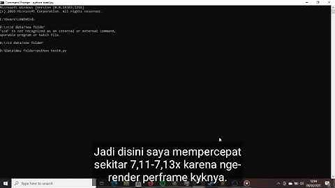 Bad Apple on cmd with python method