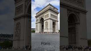 The Arc de Triopmphe, Paris 🗼 #shorts #shortvideo #paris