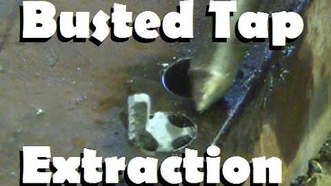 Manly-man skills: Remove a broken tap the hard way.