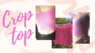 CROP TOP TEJIDO A CROCHET