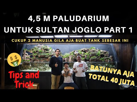 pembuatan-4,5-m-paludarium-untuk-sultan-joglo,-2-manusia-vs-1-ton-dragon-stones-part-1