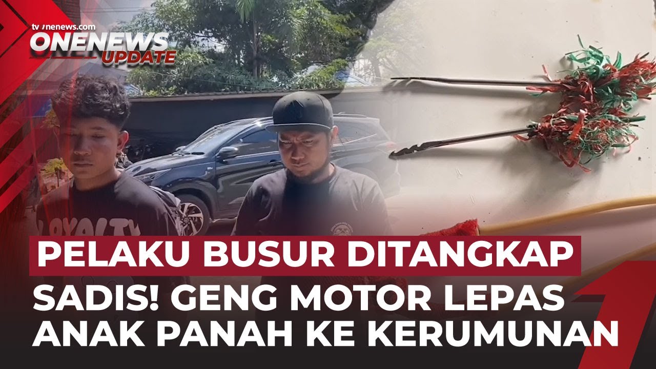 Heboh! Detik-Detik Geng Motor Hujani Kerumunan dengan Busur, Polisi Ringkus Pelaku | OneNews Update