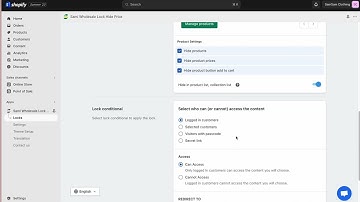 Creating Lock for specific products
