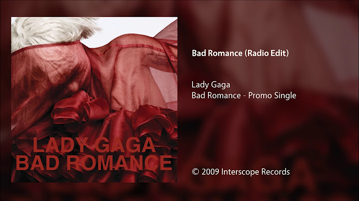 Bad Romance Radio Edit version - Radio Edit performance video thumbnail
