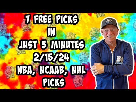 NBA, NCAAB, NHL Best Bets for Today Picks & Predictions Thursday 2/15/24 | 7 Picks in 5 Minutes