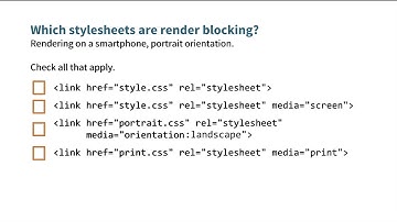 Which stylesheets are render blocking? - Website Performance Optimization