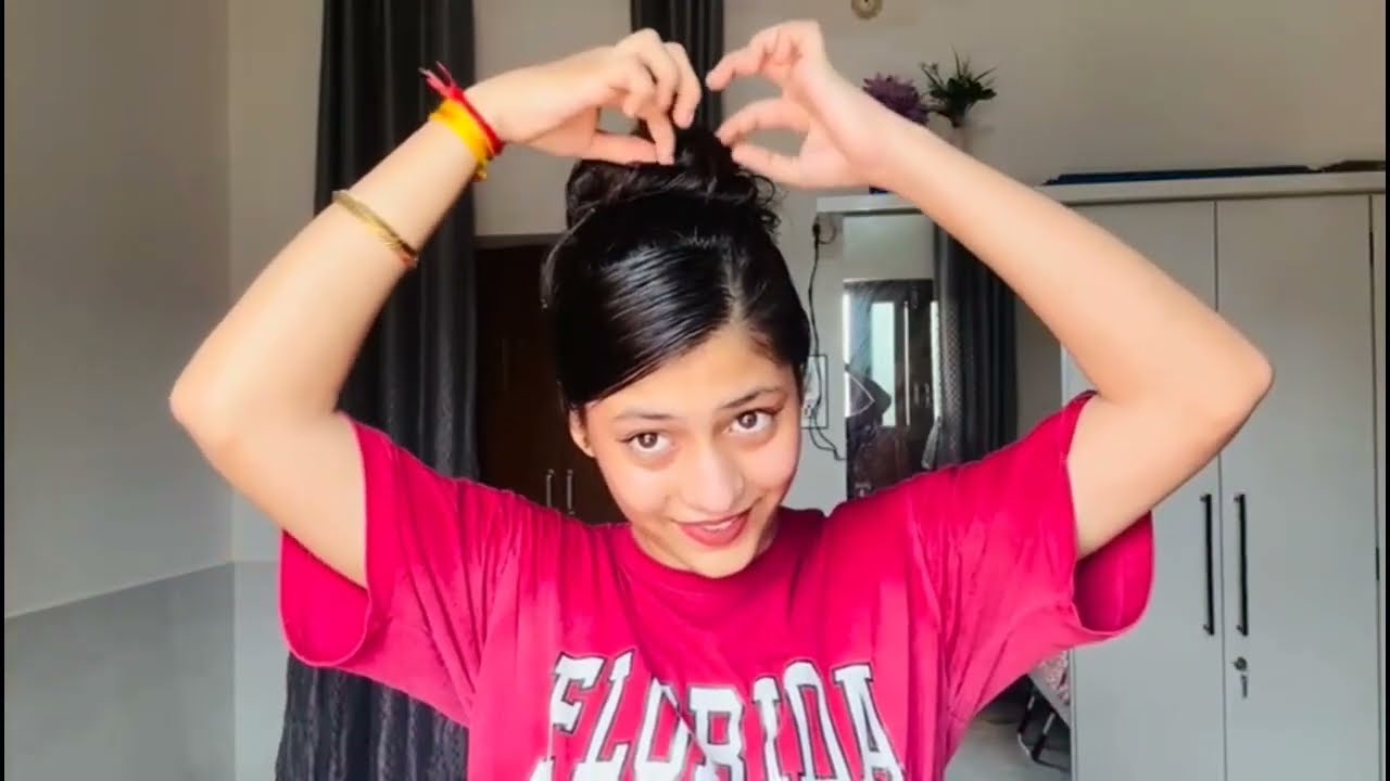 Beautiful 19s bun || with side partition || for ladies 