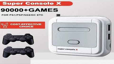 A must-have product! KINHANK Game Box Super Console X Retro Video Game Console Support 90000 Games