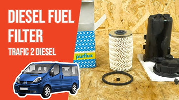 How to replace the diesel fuel filter Trafic mk2 1.9 dCi  ⛽