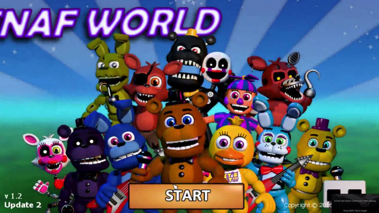 FNAF WORLD HACK !?!? FNAF World All Characters lvl 999999999999 cheat 