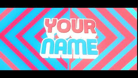 RED AND BLUE 2D INTRO TEMPLATE