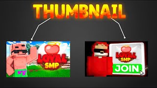 How To Make SMP Application Thumbnail  | Minecraft SMP Application Thumbnail tutorial