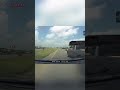 Pickup Truck's Aggressive Highway Maneuver Ends in Crash! #shorts