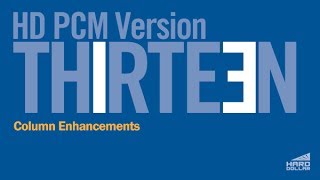 HD PCM V13: Column Enhancements