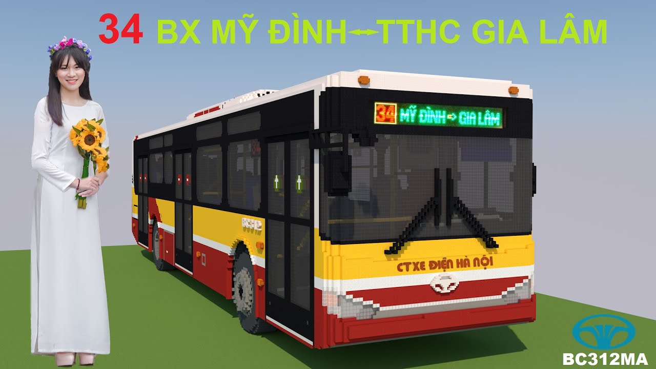 Trải nghiệm lộ trình tuyến 34 BX MỸ ĐÌNH - TTHC HUYỆN GIA LÂM