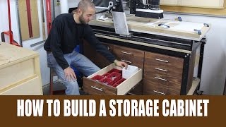 Small Deluxe Media Storage Cabinet with Locking Shaker Doors How to build a CNC Storage Cabinet