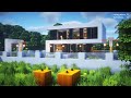 Minecraft tutorial ::A real architect&#39;s building base in Minecraft tutorial / Modern House
