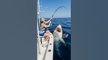 POV: You are on your first day fishing and a shark attacks you in the middle of the ocean #pov #ai