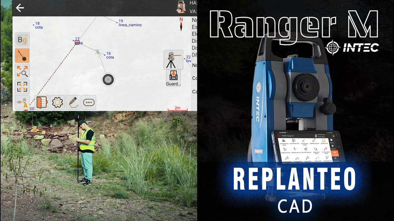Replanteo CAD. Intec Ranger M - YouTube