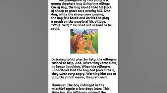 "The Boy Who Cried Wolf" #stories #shortstory