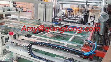 Full automatic double sides short cycle melamine laminating hot press machine