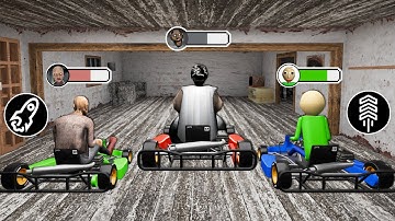 Playing as Granny Family on Kart Machines | NEW Mod Granny - Gameplay Animation (p.54)