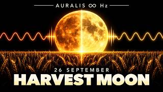 Harvest Moon 2026 Portal — 26 September Full Moon · Gratitude, Abundance & Release (528Hz · 3 Hours)