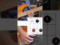 G Major Scale CHORDS for Bass [A string Root]