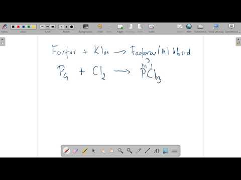 Pisanje jednadžbe kemijske reakcije sinteze fosforovog(III) klorida iz elemenata