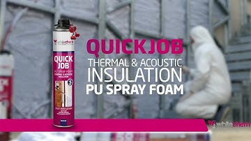 QUICKJOB PU SPRAY FOAM THERMAL & ACOUSTIC INSULATION #thermalinsulation #sprayfoaminsulation